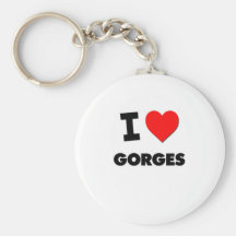 I Love Gorges Key Chain