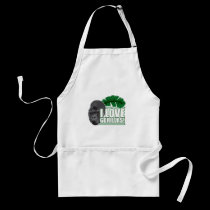 I love gorillas aprons by crazycooldesigns I love gorillas aprons