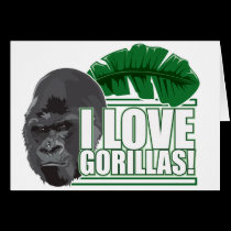I love gorillas cards by crazycooldesigns I love gorillas cards