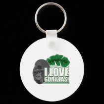 I love gorillas keychains by crazycooldesigns I love gorillas keychains