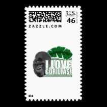 I love gorillas postage by crazycooldesigns I love gorillas postage