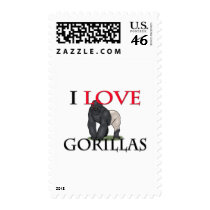 I Love Gorillas Postage