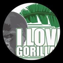 I love gorillas stickers by crazycooldesigns I love gorillas stickers