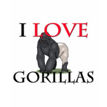 I Love Gorillas t-shirts