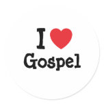 I love Gospel heart custom personalized Sticker