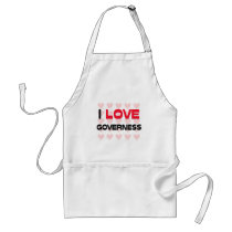 I LOVE GOVERNESS aprons by professions I LOVE GOVERNESS aprons