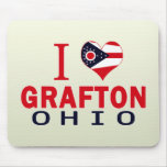 I love Grafton, Ohio Mousepad