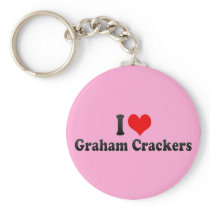 I Love Graham Crackers Key Chain