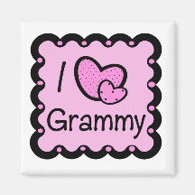 I Love Grammy Cute T-Shirt Fridge Magnet
