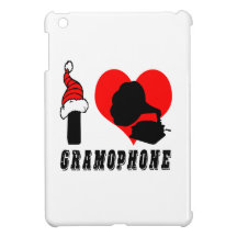 I Love Gramophone Design iPad Mini Covers