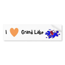 I Love Grand Lake Bumper Sticker bumper stickers