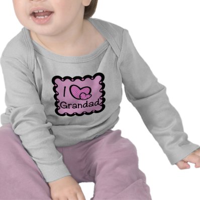 I Love Grandad Cute T-Shirt