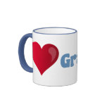 I Love Grandpa Coffee Mugs