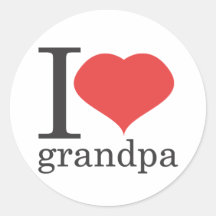 i love grandpa stickers