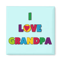 I Love Grandpa Tshirts and Gifts magnets by toddlersplace I Love Grandpa Tshirts and Gifts magnets