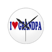 I Love Grandpa Wallclocks