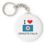 I Love Granite Falls Minnesota Keychains