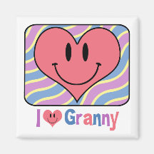I Love Granny Fridge Magnets
