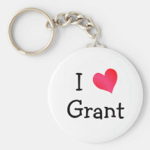I Love Grant Keychain