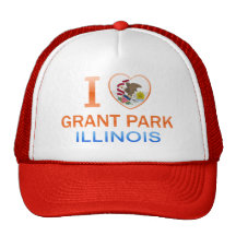 I Love Grant Park, IL Hat