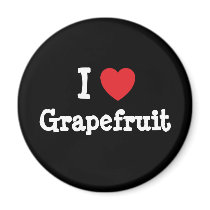 I love Grapefruit heart T-Shirt magnets