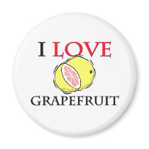 I Love Grapefruit magnets