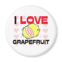 I Love Grapefruit magnets