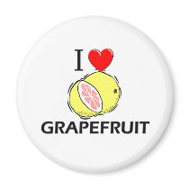I Love Grapefruit magnets