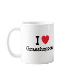 I love Grasshoppers heart custom personalized Coffee Mugs