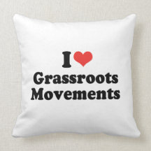 I LOVE GRASSROOTS MOVEMENTS - .png Pillows