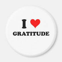 I Love Gratitude Refrigerator Magnets