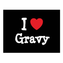 I love Gravy heart T-Shirt Postcard