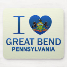 I Love Great Bend, PA Mousepads