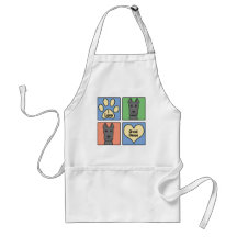 I Love Great Danes Apron