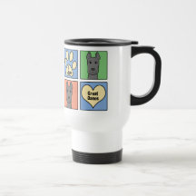 I Love Great Danes Coffee Mugs