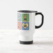 I Love Great Danes Mugs