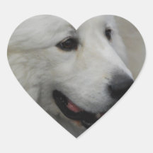 I Love Great Pyrenees  Stickers
