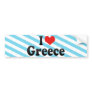 I Love Greece Bumper Sticker
