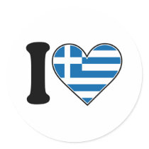 I Love Greece stickers