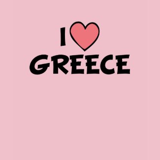 I Love Greece zazzle_shirt