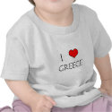 I Love Greece t-shirts