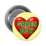 I Love Green Bay Pin