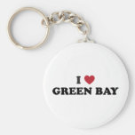 I Love Green Bay Wisconsin Keychain