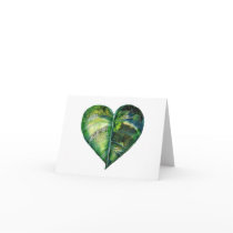 I Love Green Blank Card cards