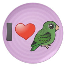 I Love Green Linnies Party Plate