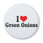 I Love Green Onions magnets