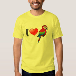 I Love Green-winged Macaws Men's Basic T-Shirt