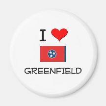 I Love Greenfield Tennessee Magnet