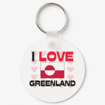 I Love Greenland keychains