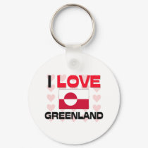 I Love Greenland keychains
